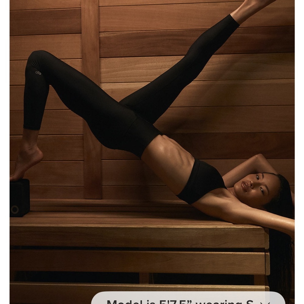 Alo Black Airlift Leggings 7/8 New With Tags